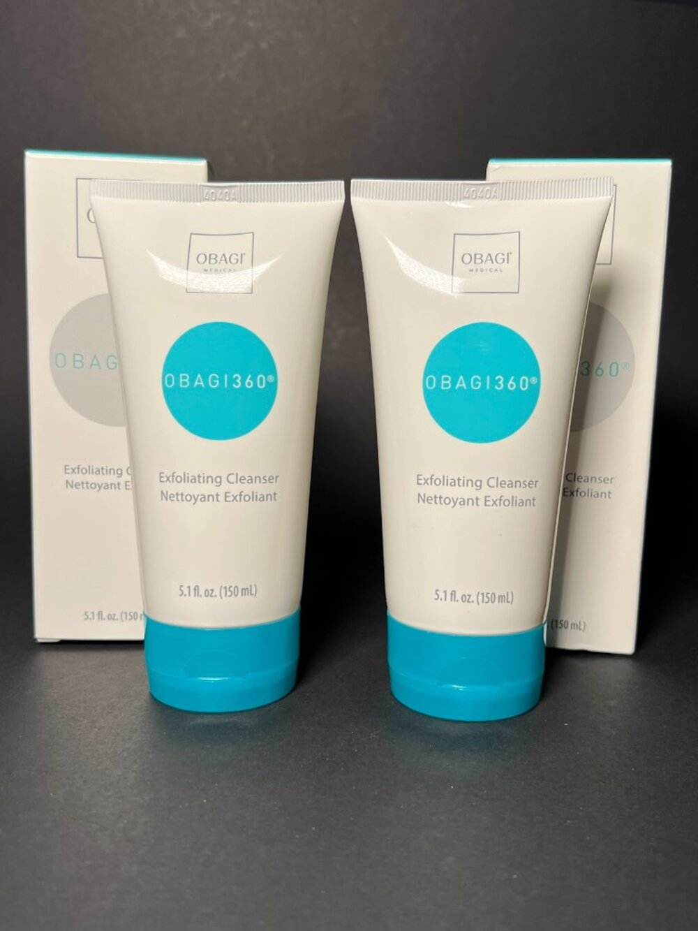 2 * Obagi 360 Exfoliating Cleanser Clogged Pores Smooth Radiant Complexion